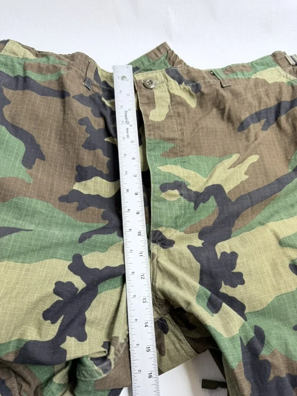 VTG US Army Woodland Camo Trouser Battle Fatigues Ripstop XLarge Long Made In US